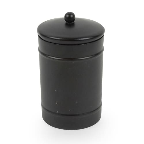 Stainless Steel Large Amenity Container, Black